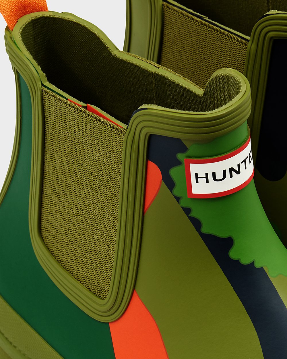 Men Hunter Original Rockpool Camo | Chelsea Boots Green | NZ-82019-SZQU